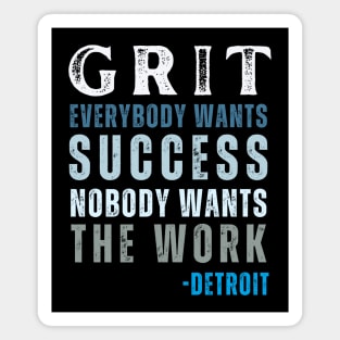 Detroit Grit Lions Football Magnet